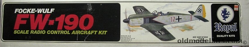 Royal 1/6.75 Focke-Wulf FW-190 - 60.75 Inch Wingspan  Flying RC Model plastic model kit